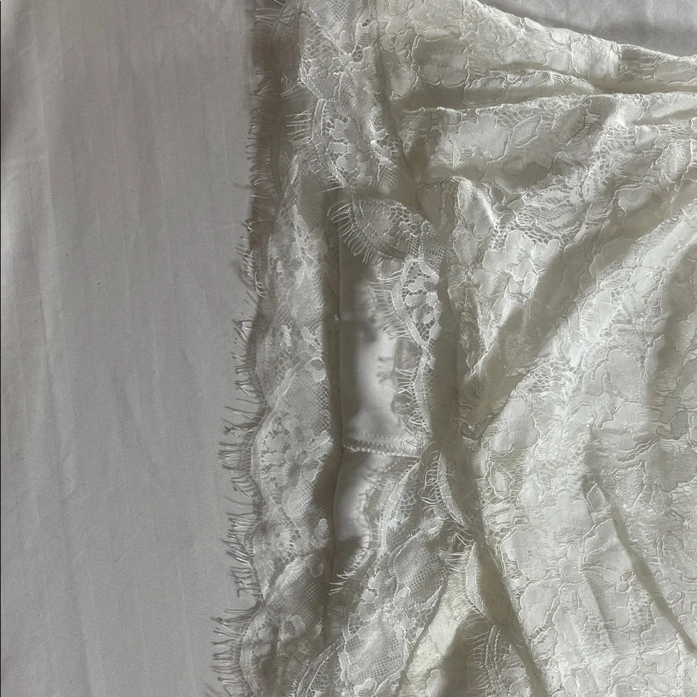 Speechless White Strapless Lace Cocktail Dress‎